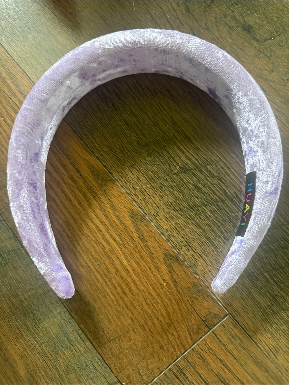 Velvet Padded Headband - Lavender